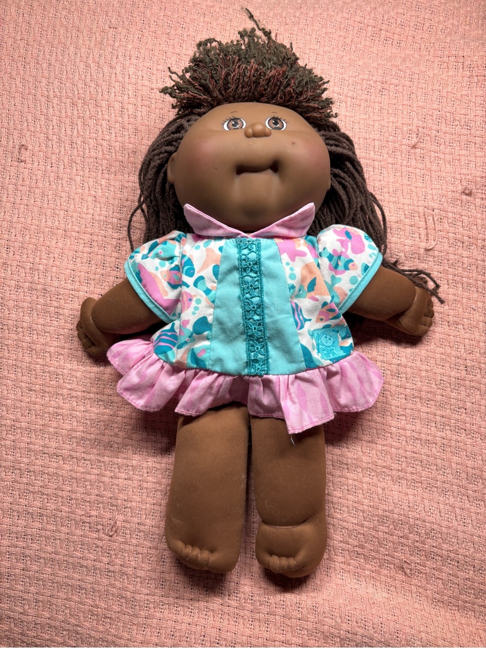 Cabbage Patch Kids “Pretty Crimp n’ Curl Doll 1991 Vintage African American Girl